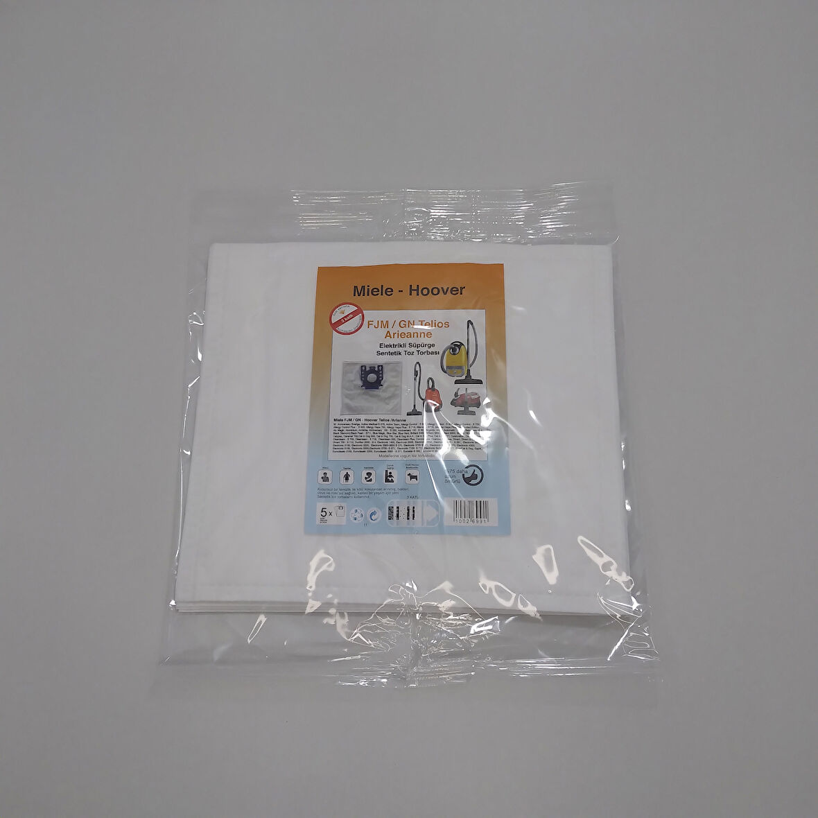 MİELE HOOVER SENTETİK TOZ TORBASI - 5 ADET