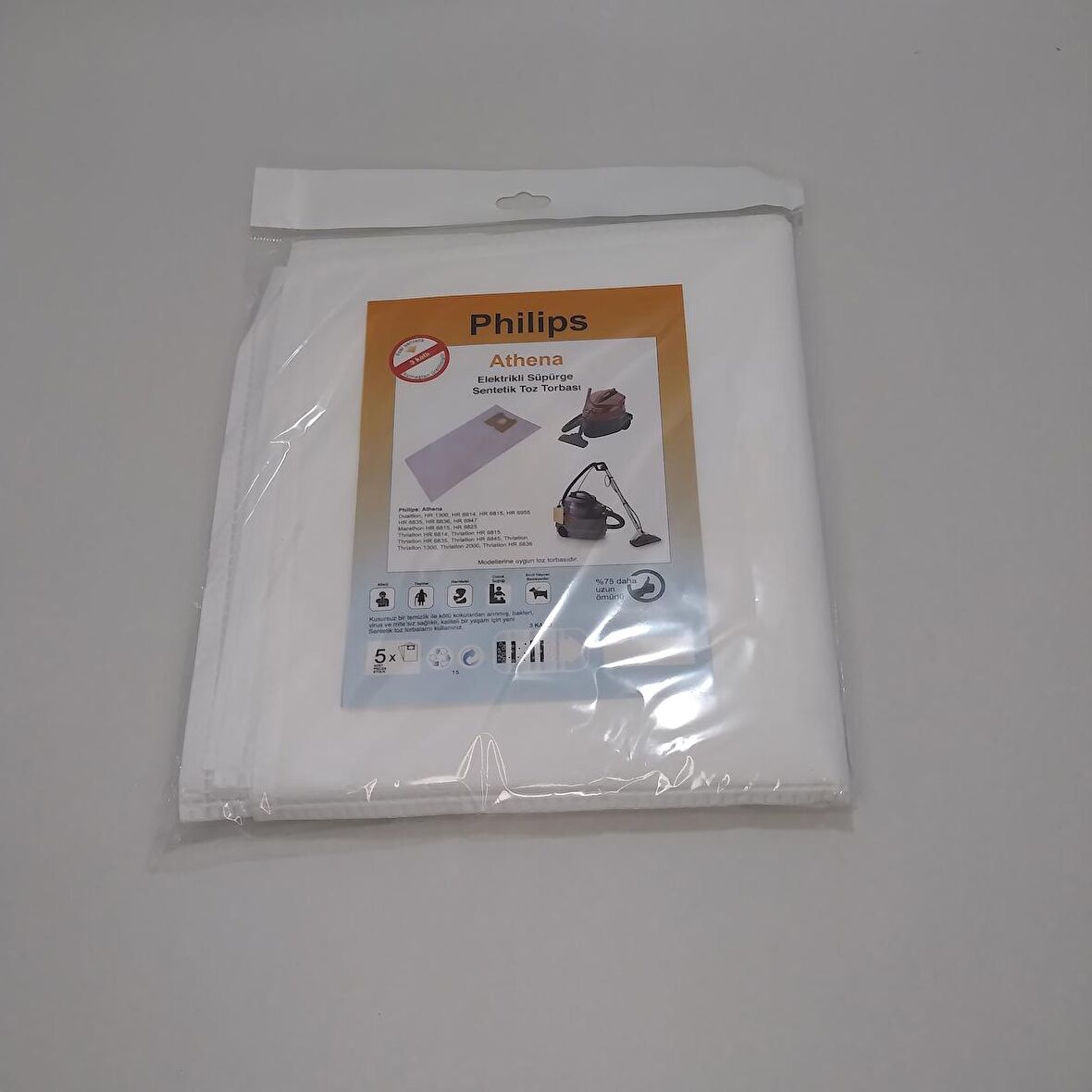 ATHENA YIKAMALI SENTETİK ( 2 PAKET 10 ADET ) ELEKTİRİK SÜPÜRGESİ UYGUN FİYAT İNDİRİMLİ