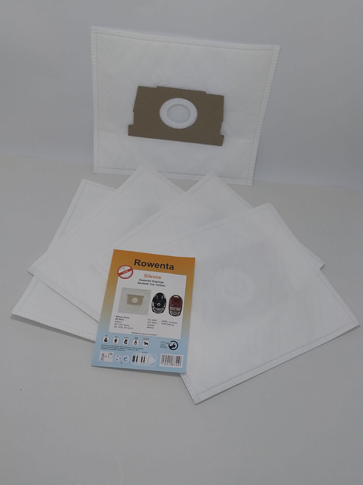 ROWENTA SİLENCE SENTETİK ( 4 PAKET 20 ADET ) ELEKTİRİK SÜPÜRGESİ TORBASI