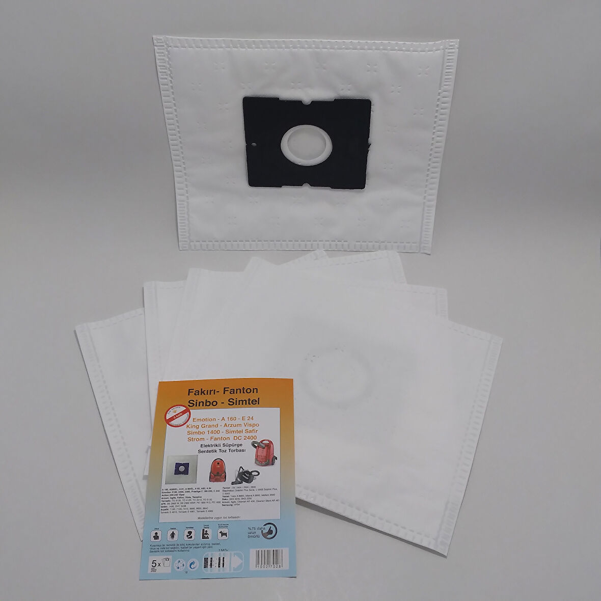 FAKİR FANTOM SİNBO SİMTEL EMOTİON SENTETİK  ( 3 PAKET 15 ADET ) ELEKTİRİK SÜPÜRGESİ 