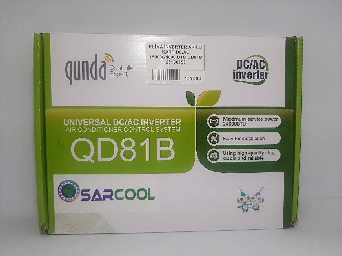 Klima İnverter Akıllı Kart | DCAC 18000–24000 BTU Uyumlu (QD81B – 25180155)