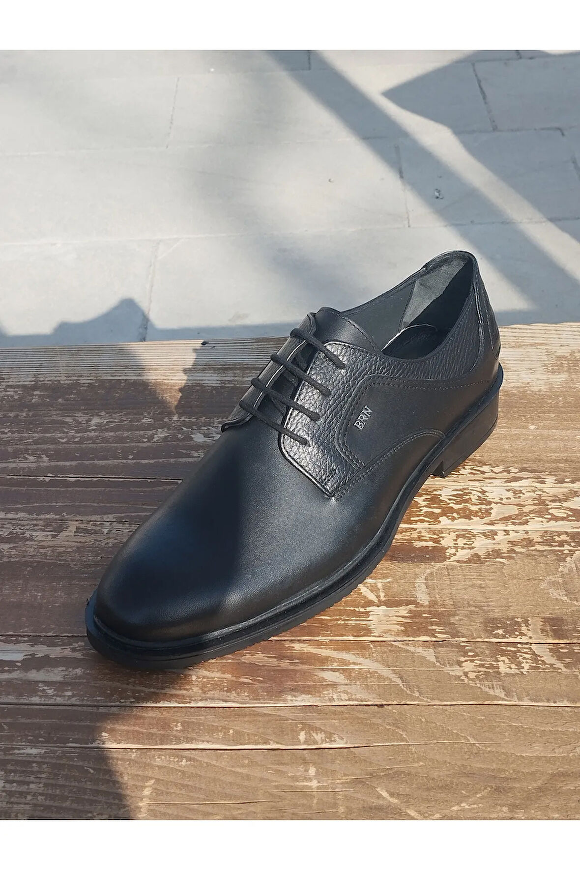 Erkek Yazlık Kundura İç Dış Hakiki Deri Poli Hafif Taban Bağlı