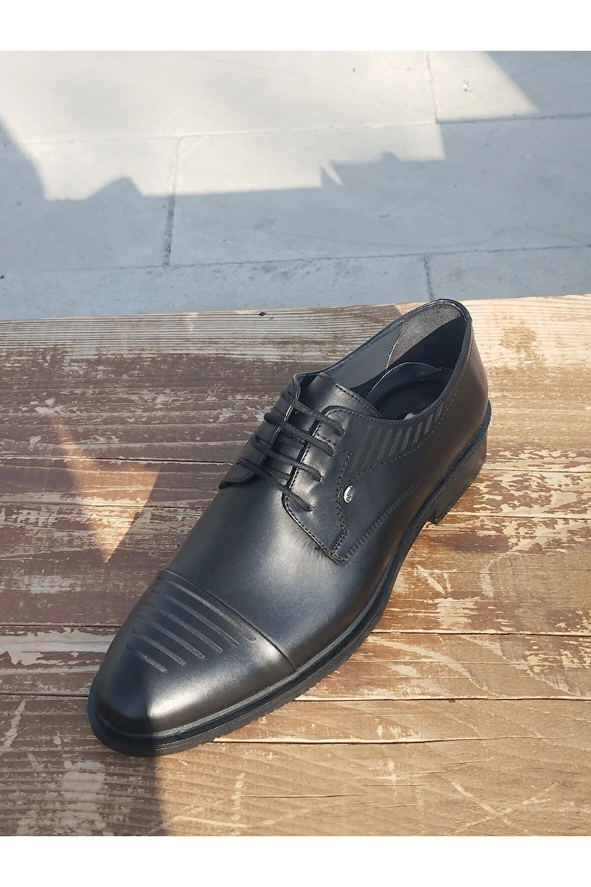Erkek Yazlık Kundura İç Dış Hakiki Deri Poli Hafif Taban Bağlı