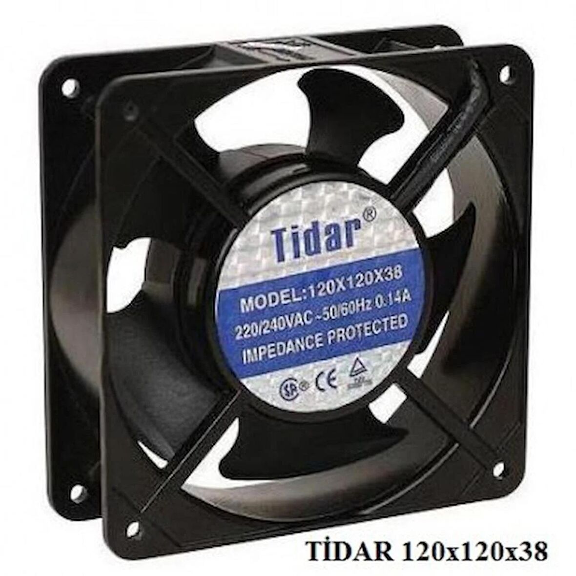 TİDAR 120X120X38 220V. KARE FAN 