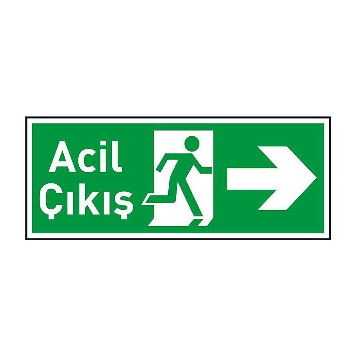 ACİL ÇIKIŞ LEVHASI PVC SAĞ YÖN
