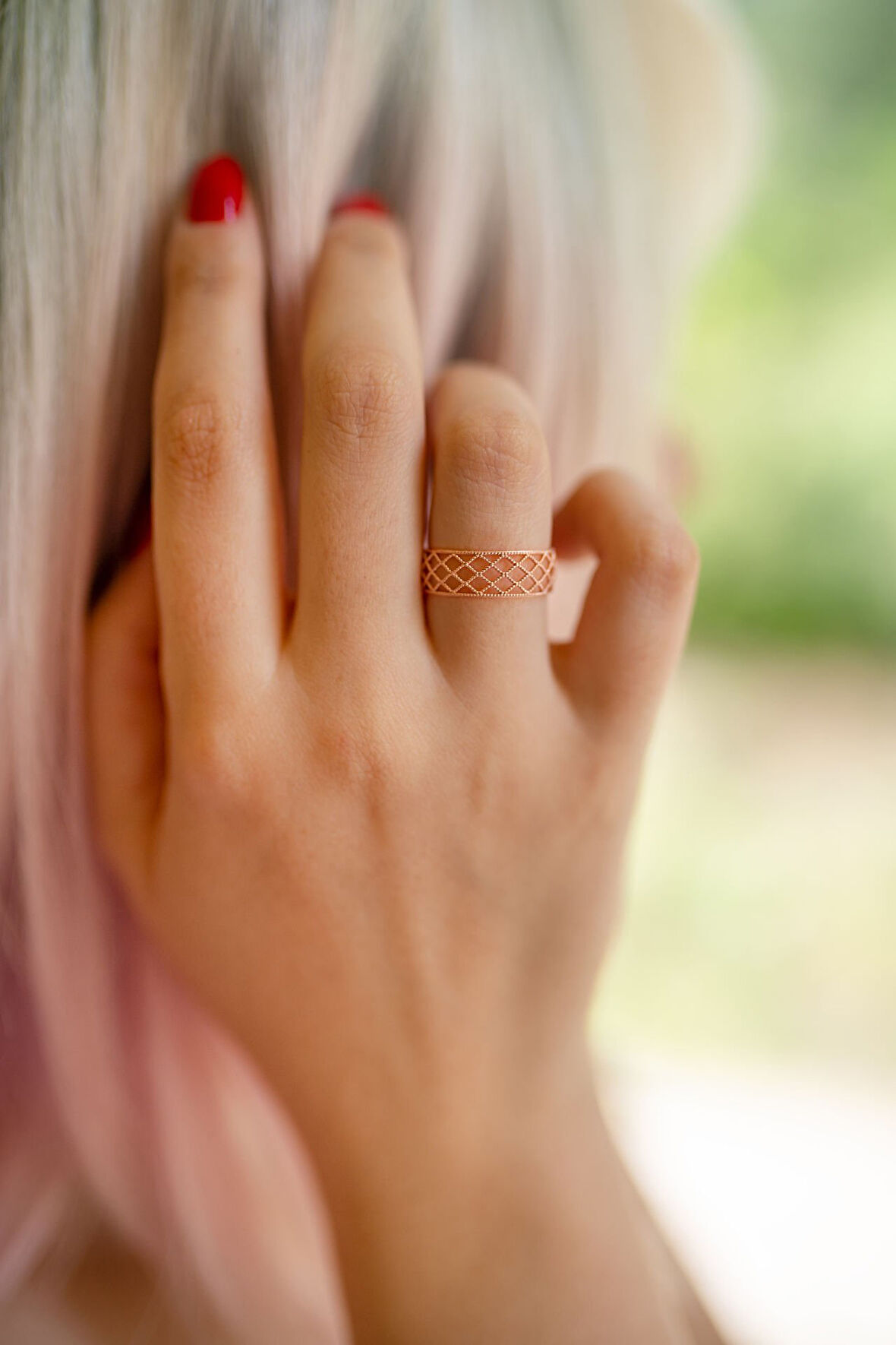 Mesh Yüzük Rose