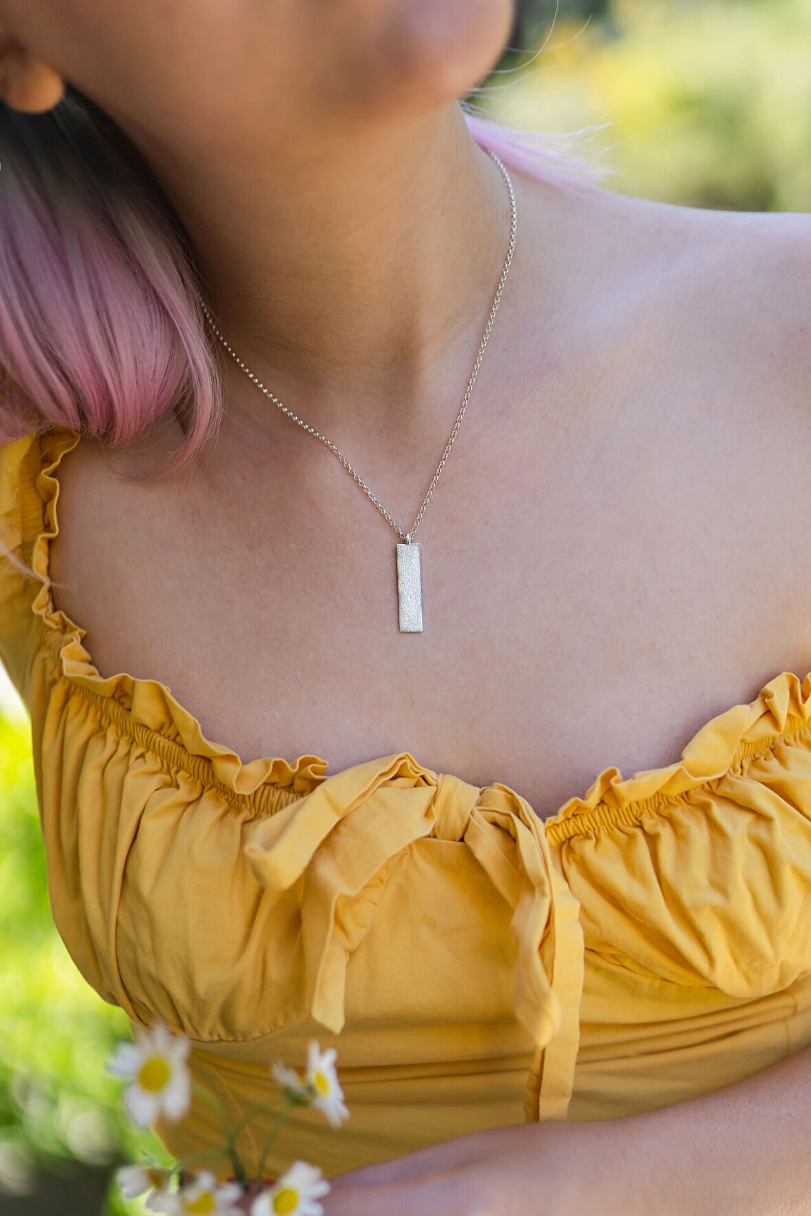 Square Kolye Silver
