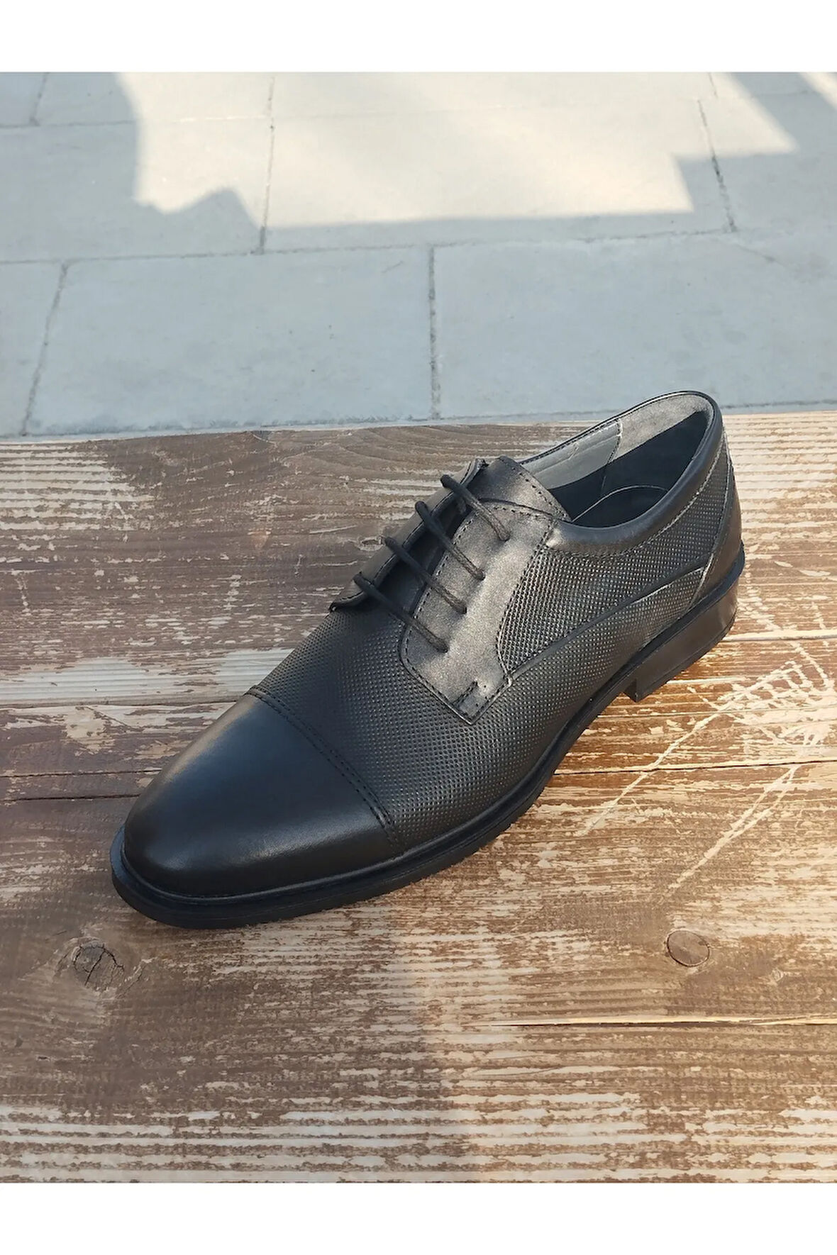 Erkek Yazlık Kundura İç Dış Hakiki Deri Poli Hafif Taban Bağlı