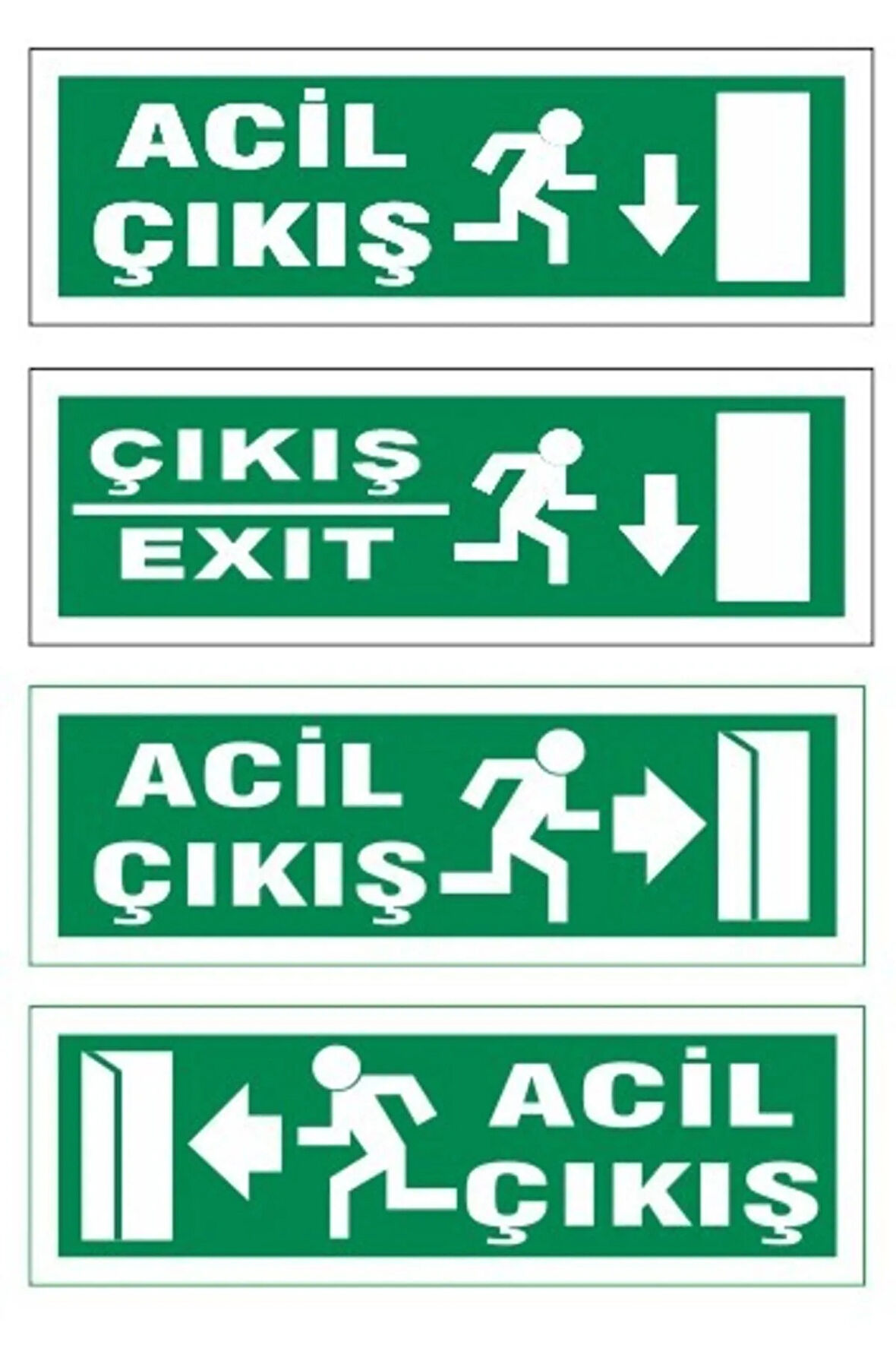 Fosforlu Yönlendirme Acil Çıkış Levhası