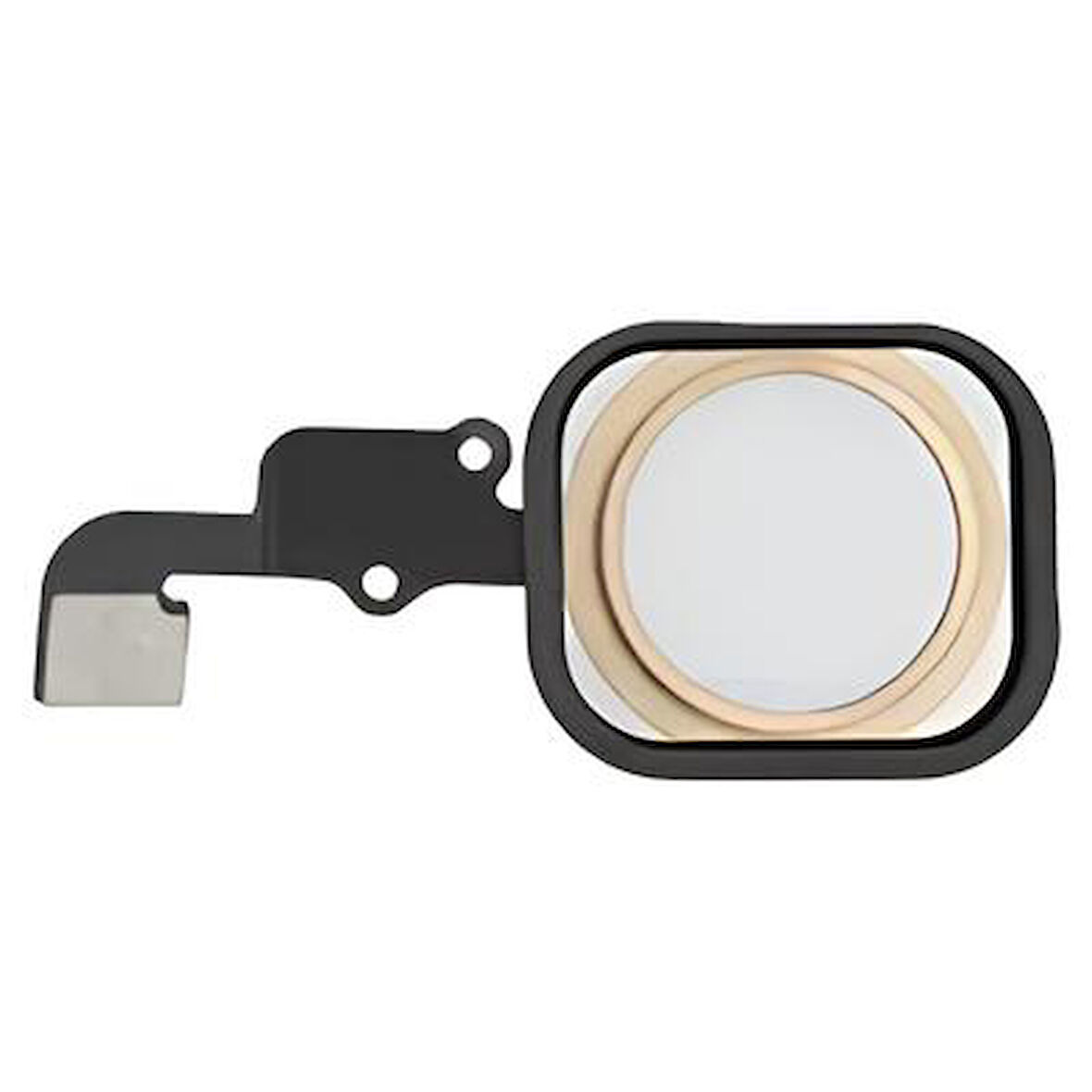 iPhone 6S PLUS Home Tuşu Flex GOLD - Lastikli Çerceveli