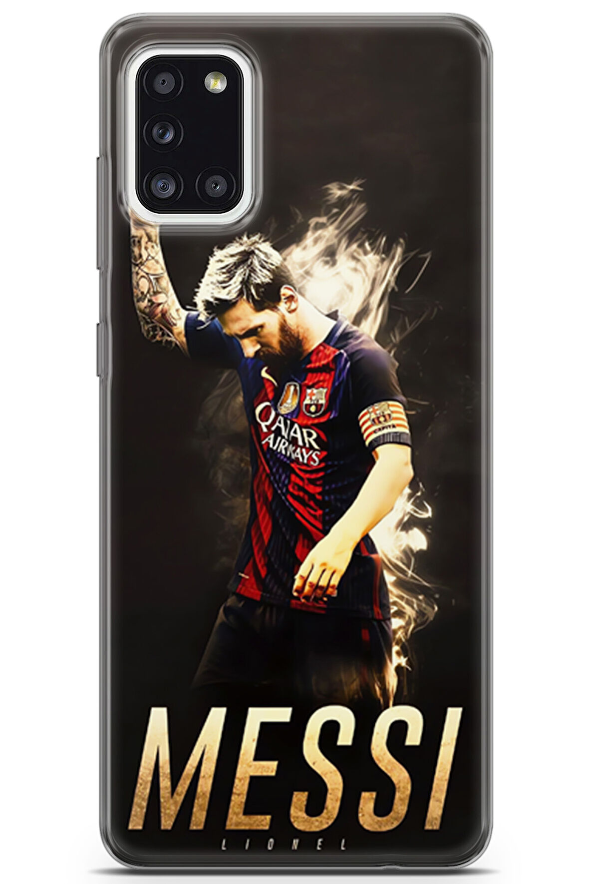 Samsung Galaxy A31 uyumlu Futbol 2 Darbe Önleyici Lionel Messi