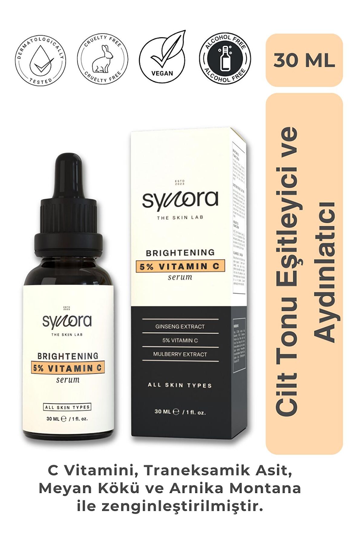 Cilt Tonu Eşitleyici ve Aydınlatıcı C Vitamini Serum