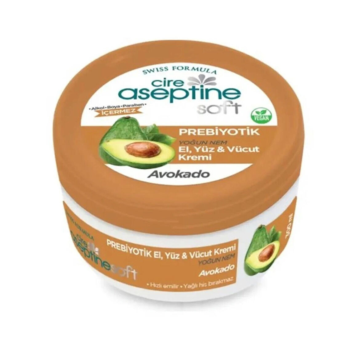 Cire Aseptine Soft Avokado Prebiyotik Nemlendirici Bakım Kremi 300 ml