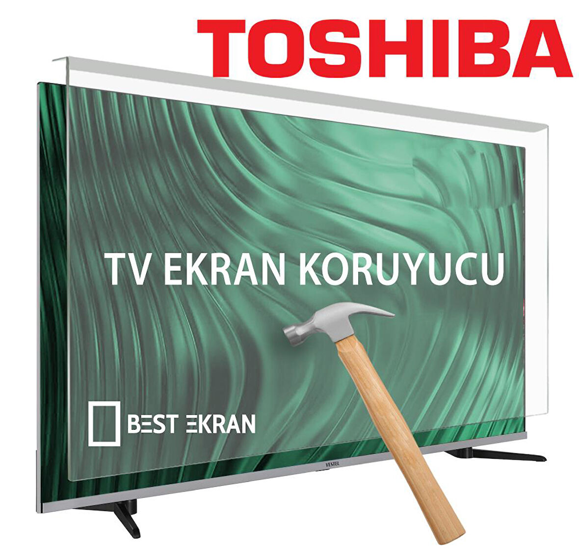 Toshiba 70QA5D63DT TV EKRAN KORUYUCU - Toshiba 70" inç 178 Ekran Smart Qled 4K Koruyucu 