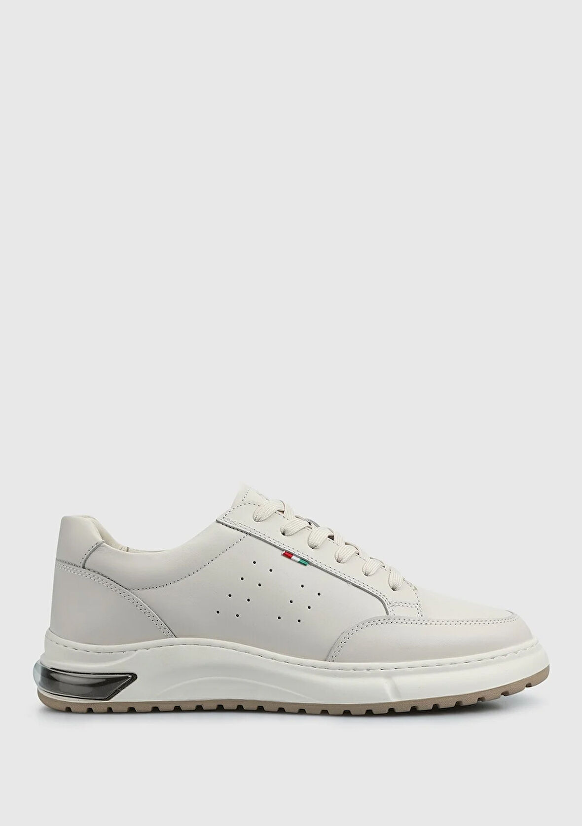 Beyaz Deri Erkek Sneaker