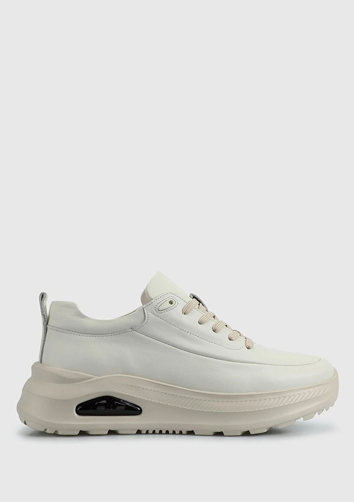 Beyaz Deri Erkek Sneaker