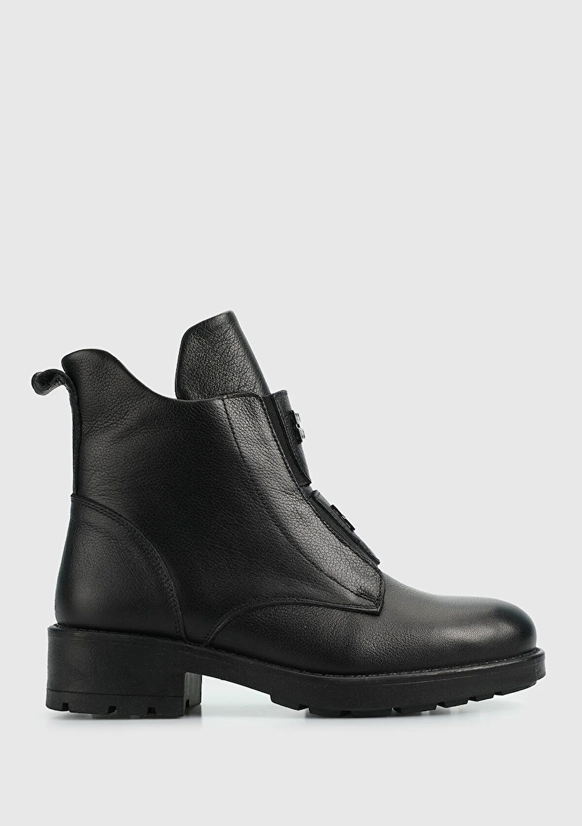 Siyah Deri Kadın Bot