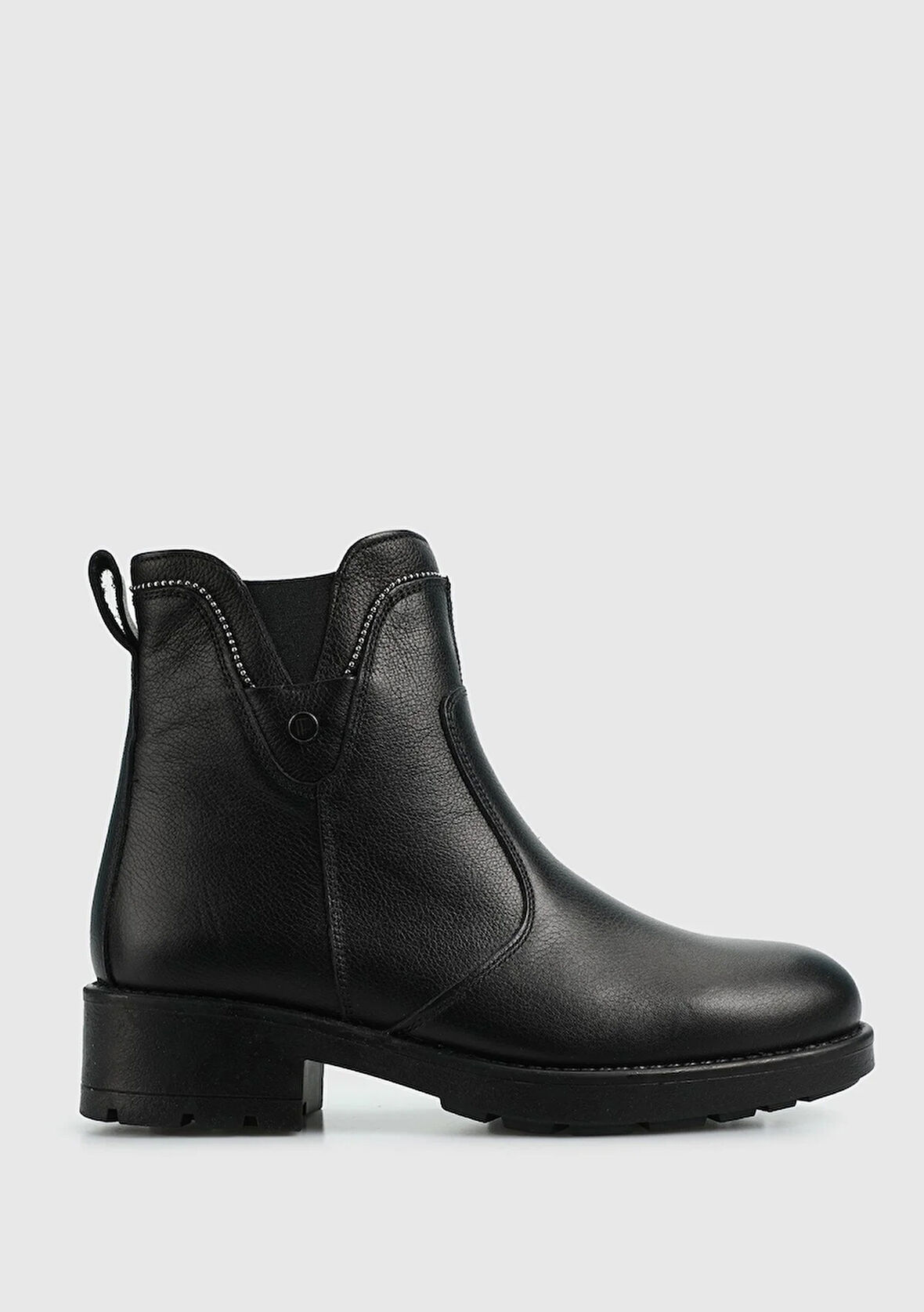 Siyah Deri Kadın Bot