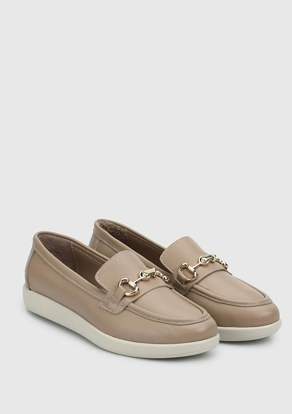 Vizon Deri Kadın Ayakkabı