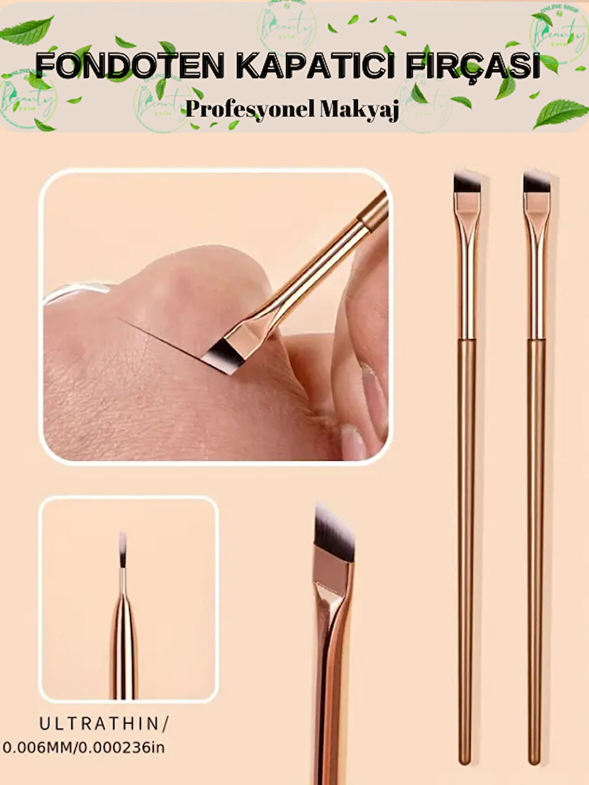 Ultra İnce Açılı Eyeliner Fırçası.