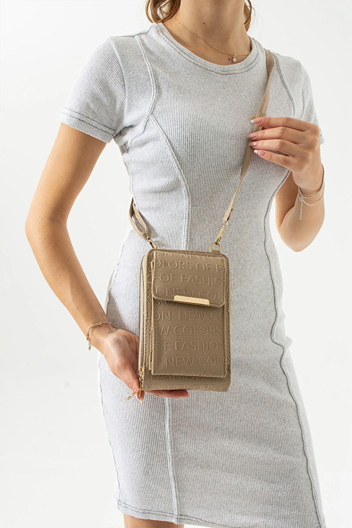 Kadın Omuz ve Çapraz Çanta Telefon Bölmeli 20x13 cm