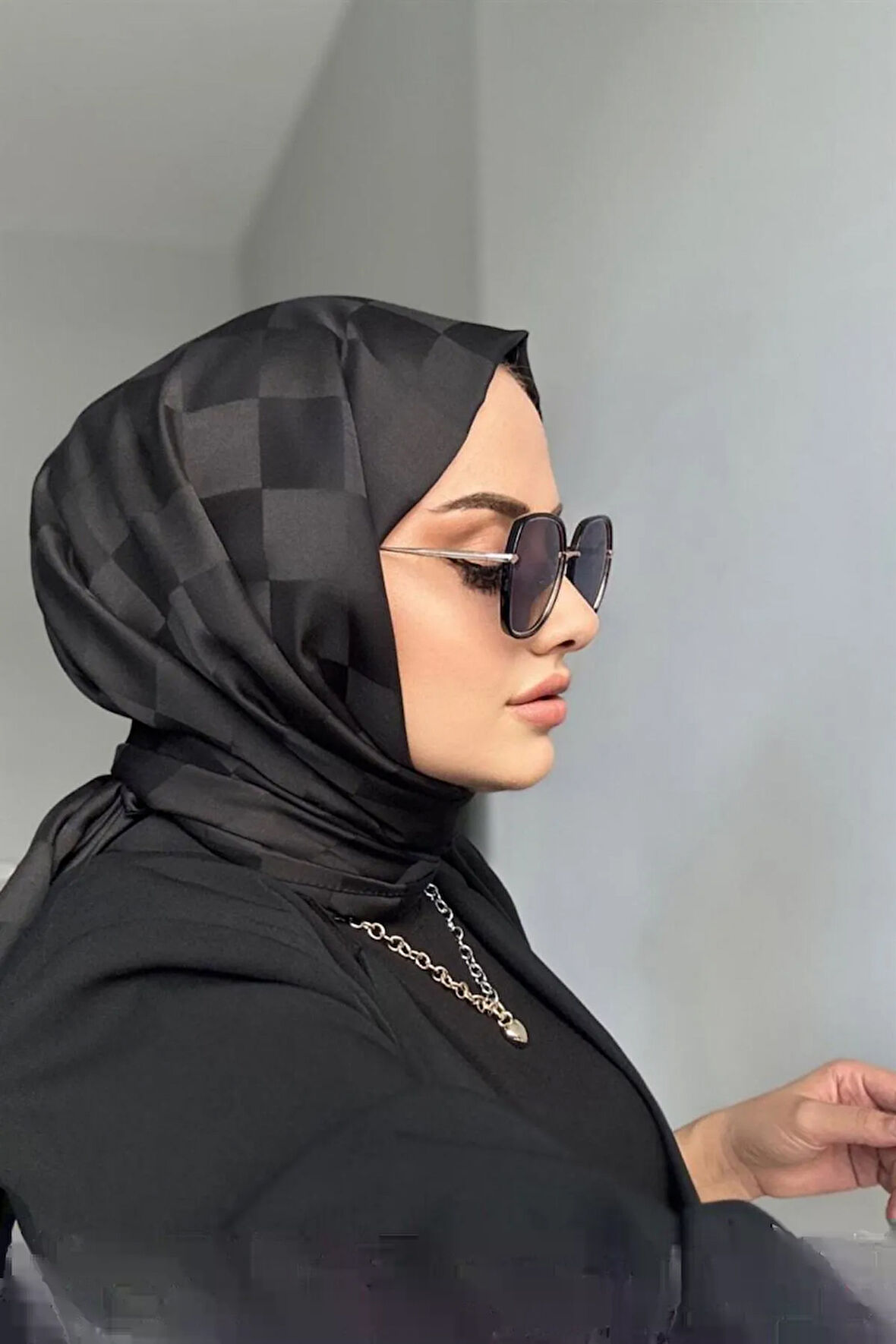 Dama Desen Jakarlı Şal