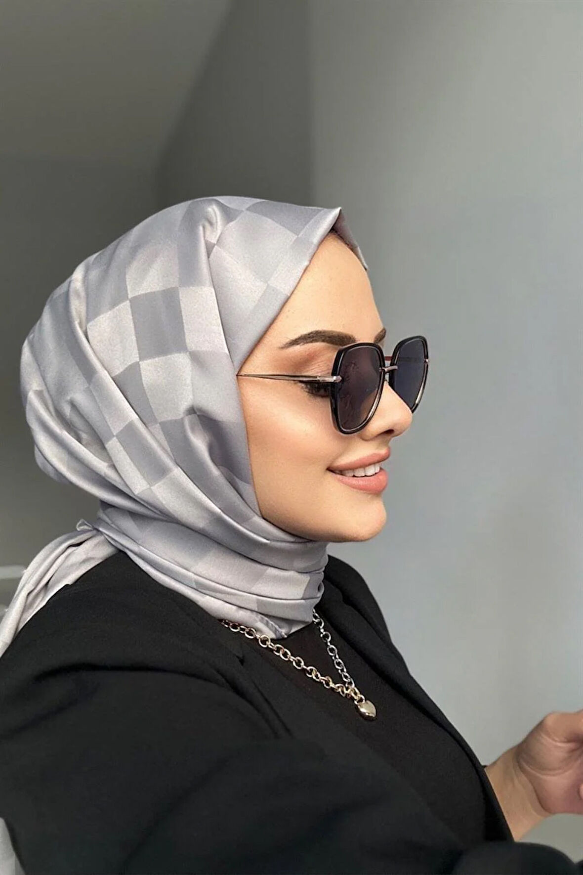 Dama Desen Jakarlı Şal