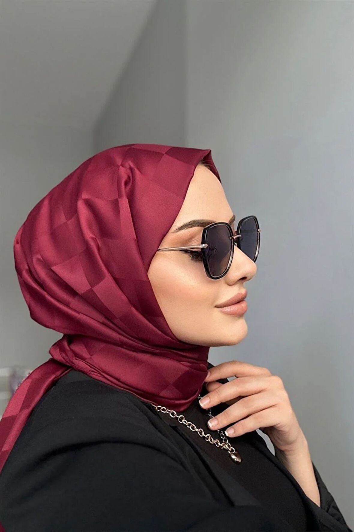Dama Desen Jakarlı Şal