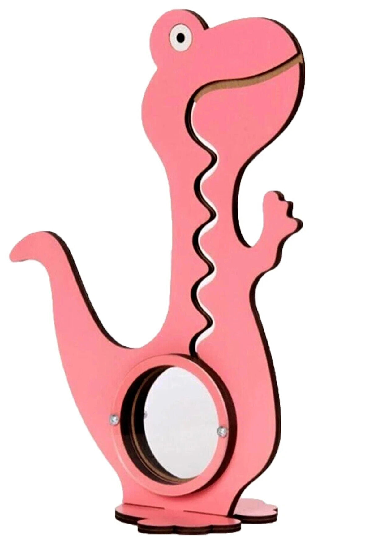 Ahşap Dinazor Kumbara Özel Eğitici Oyuncak Kırmızı A Kalite 40 Cm