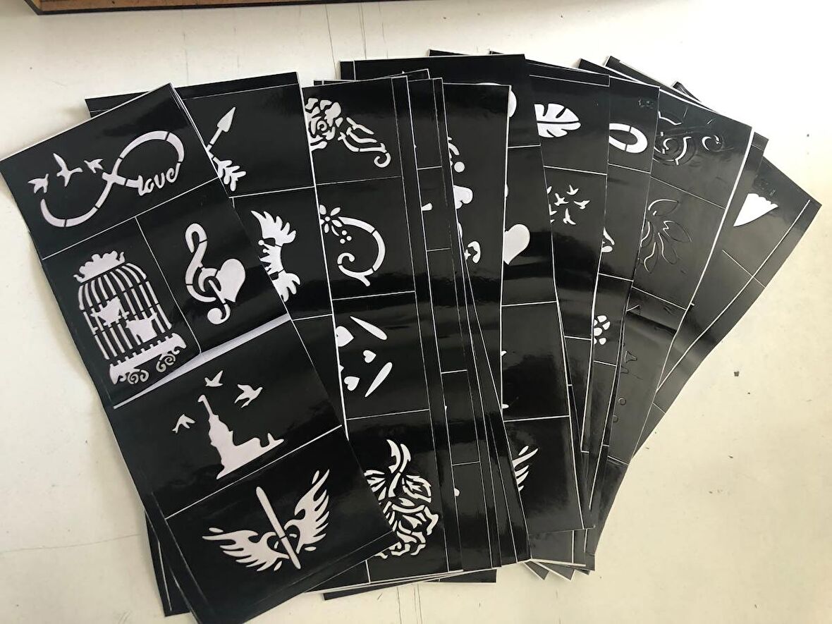 Hint Kınası Desenleri 12 Sayfa Birden 2 Tüp Kına Hediyeli