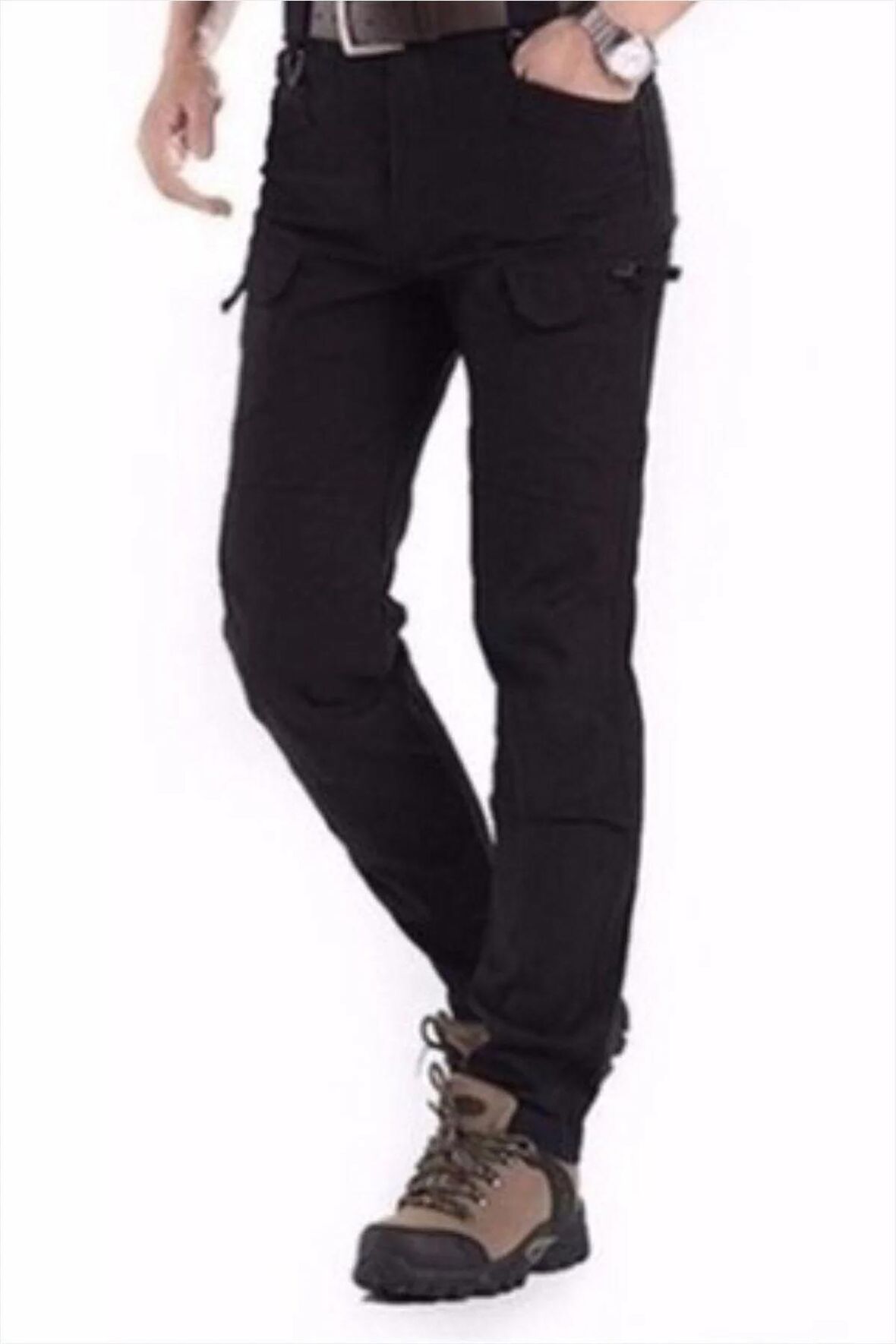 Siyah Unisex Taktik Pantolon
