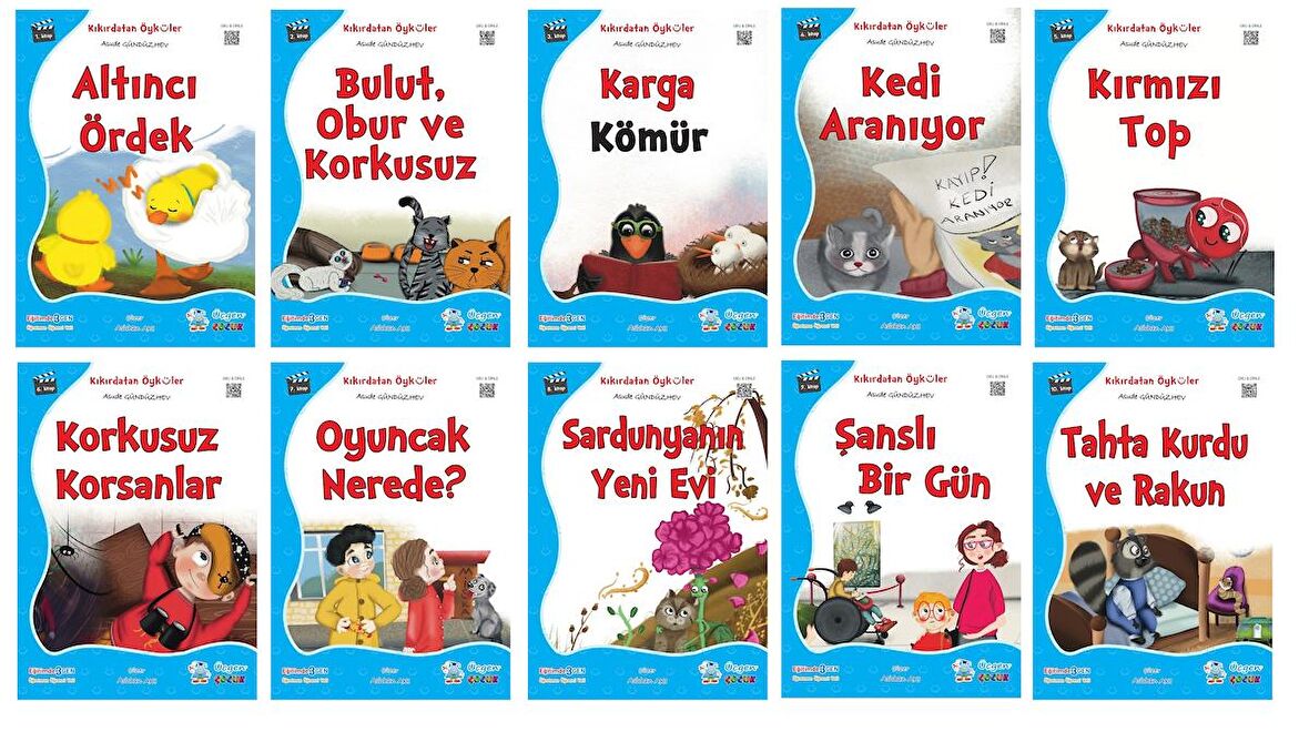 1.Sınıf Kıkırdatan Öyküler (10 Kitap)+Kitap Okuma Not Defteri