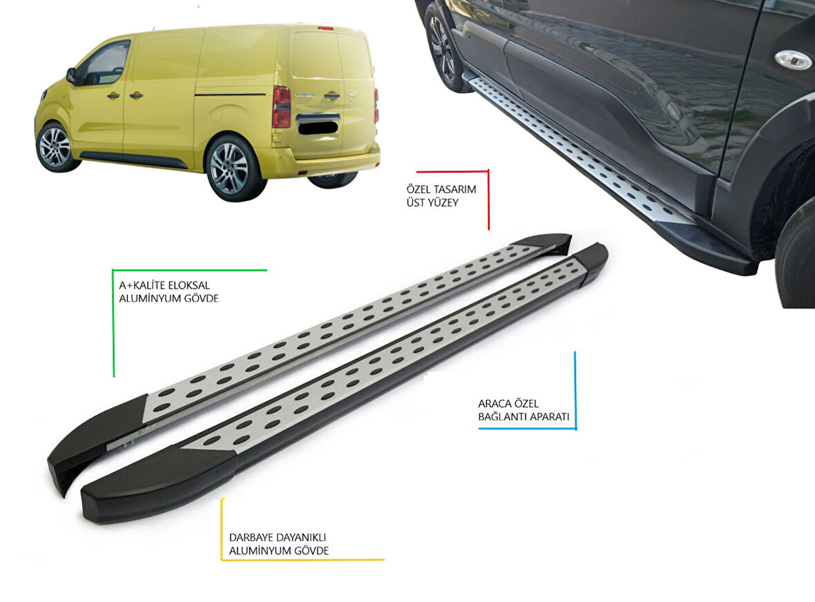 VİVARO CARGO PANEL VAN KISA ŞASE NOKTALI YAN BASAMAK 2020 2021 2022 2023 2024 2025 2026 2027