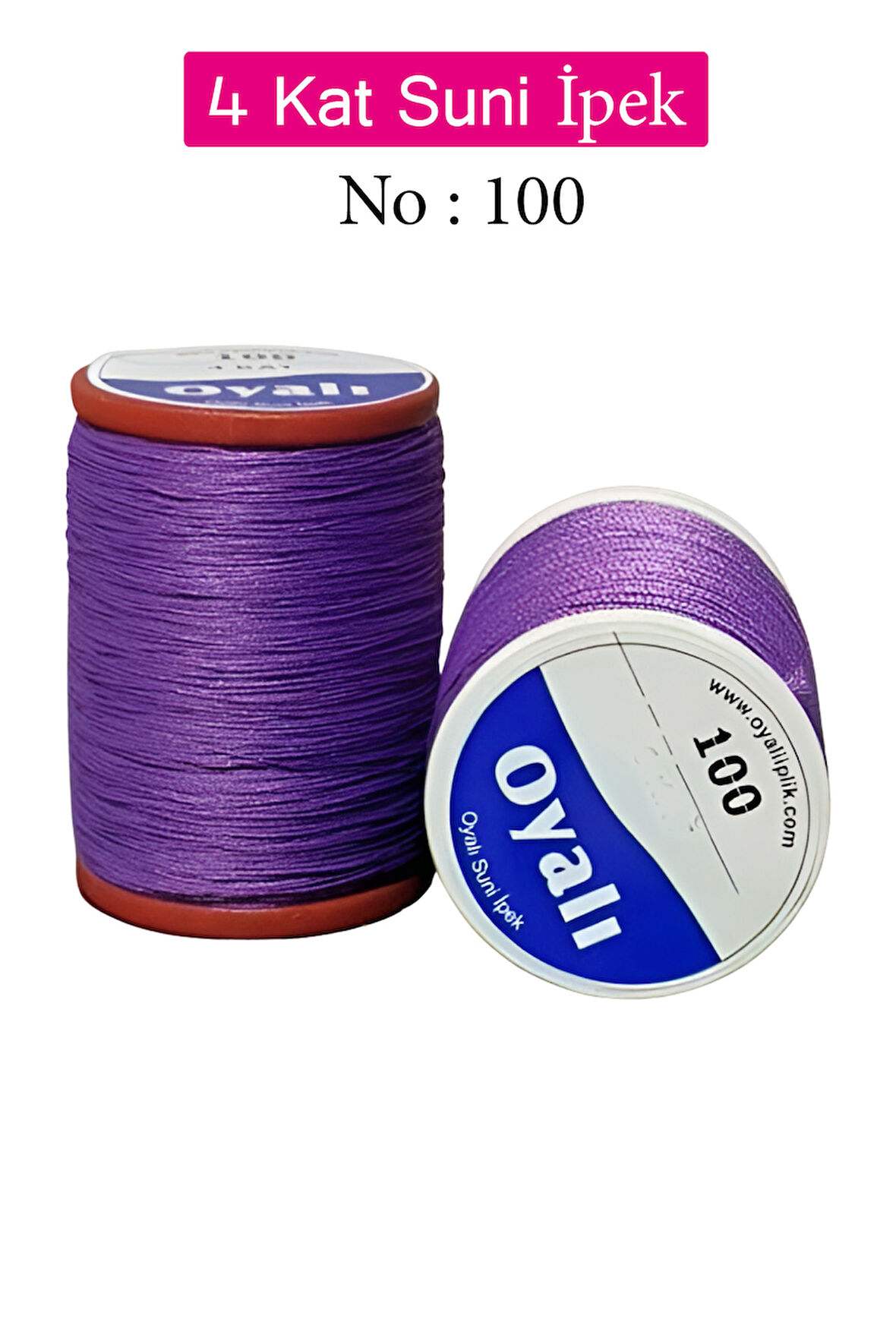 Oyalı 4 Kat Suni İpek İplik İğne Oyası Boncuk İpi Tığ Oyası No:100