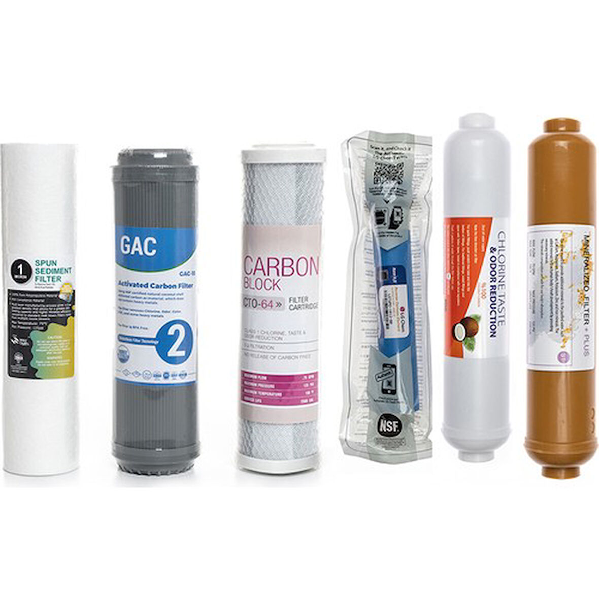 Sulook Açık Kasa Su Arıtma Cihazlarına Uyumlu 6'lı Filtre Seti Lg Membranlı