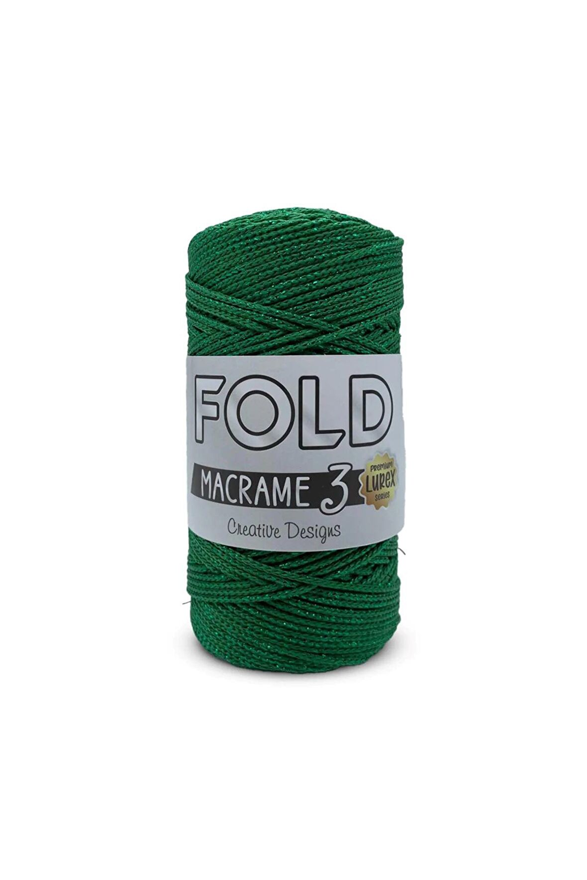 Fold Simli Makrome İpi No:3 Yeşil