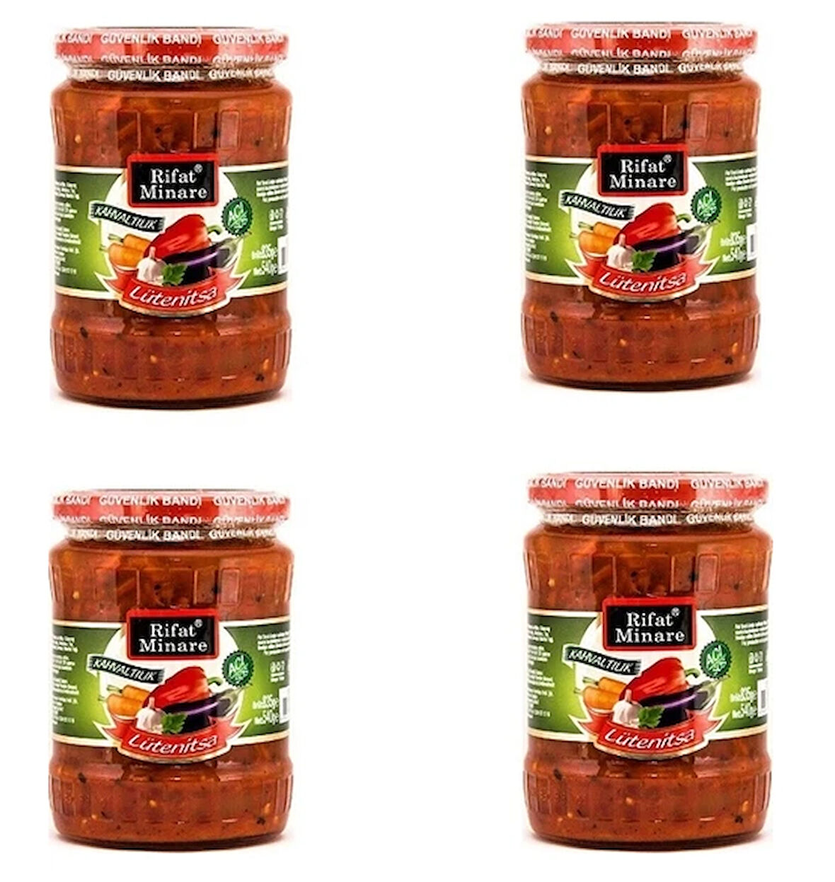 Rifat Minare Lütenitsa Kahvaltılık Balkan Sosu (!! 4'lü Paket!!)