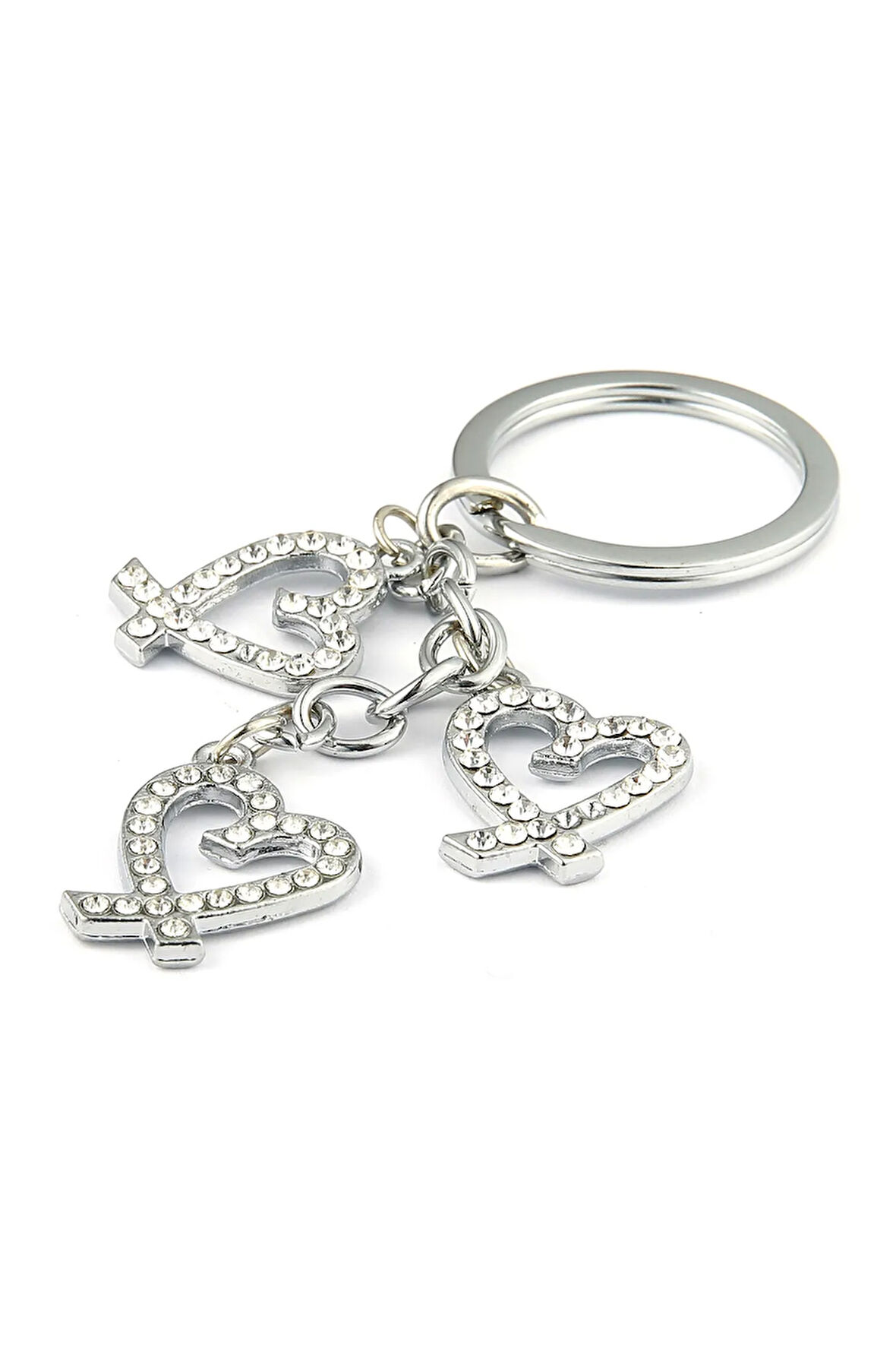 Taşlı Kalp Tasarımlı Anahtarlık ''NewLifePromosyon'' MDL304