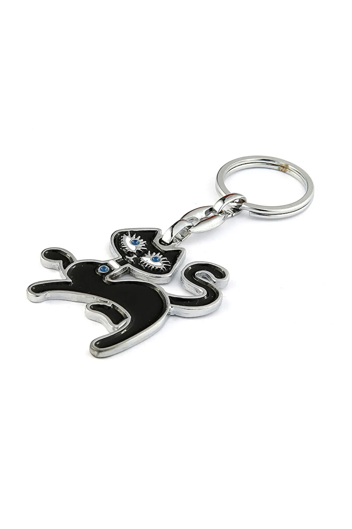 Kedi Tasarımlı Anahtarlık-Siyah ''NewLifePromosyon'' MDL279