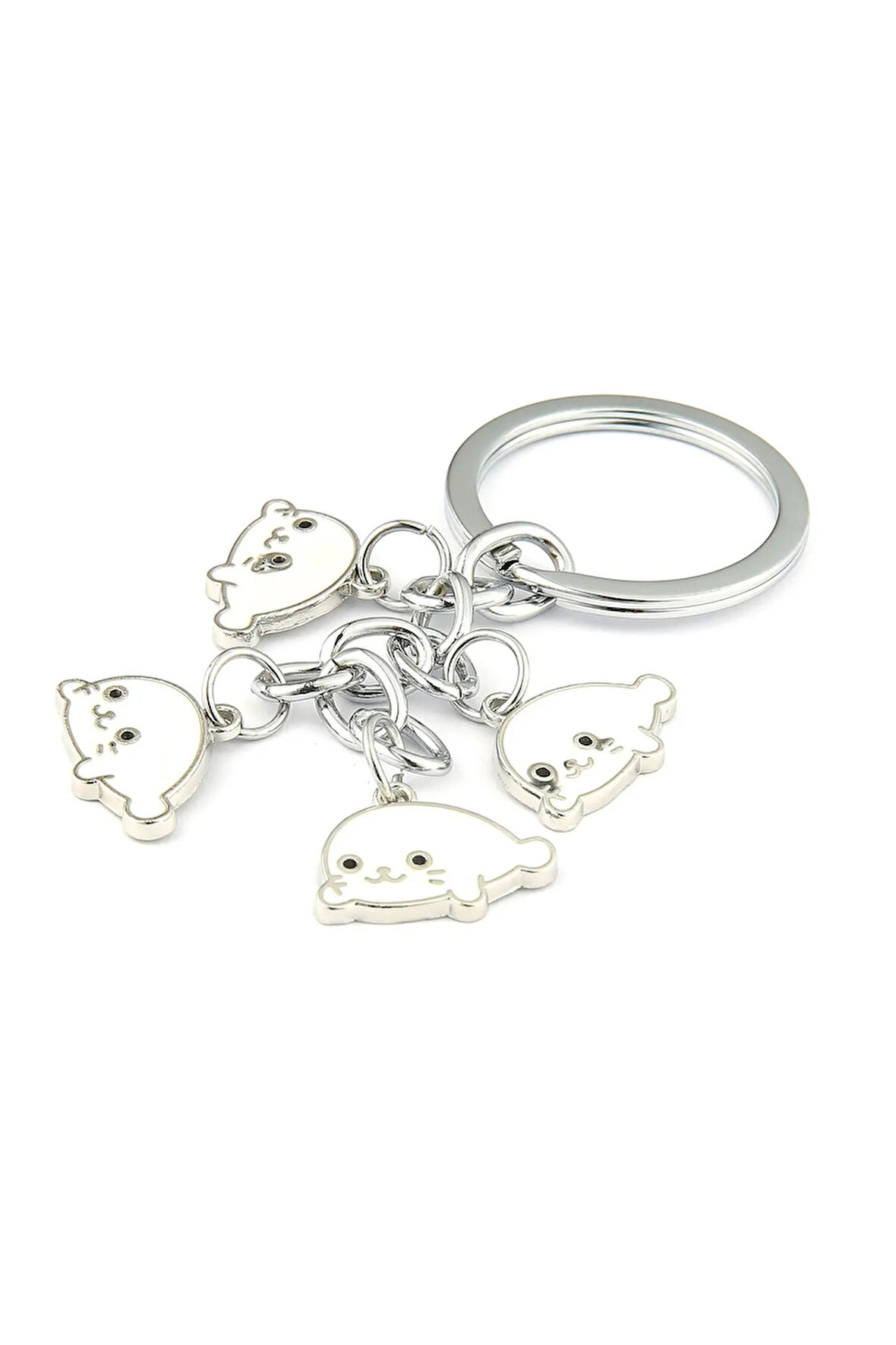 Beyaz Fok Tasarımlı Anahtarlık ''NewLifePromosyon'' MDL527