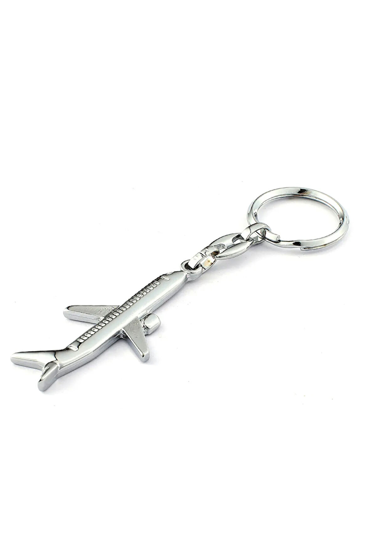 Yolcu Uçağı Figürlü Çelik Anahtarlık ''NewLifePromosyon'' MDL53