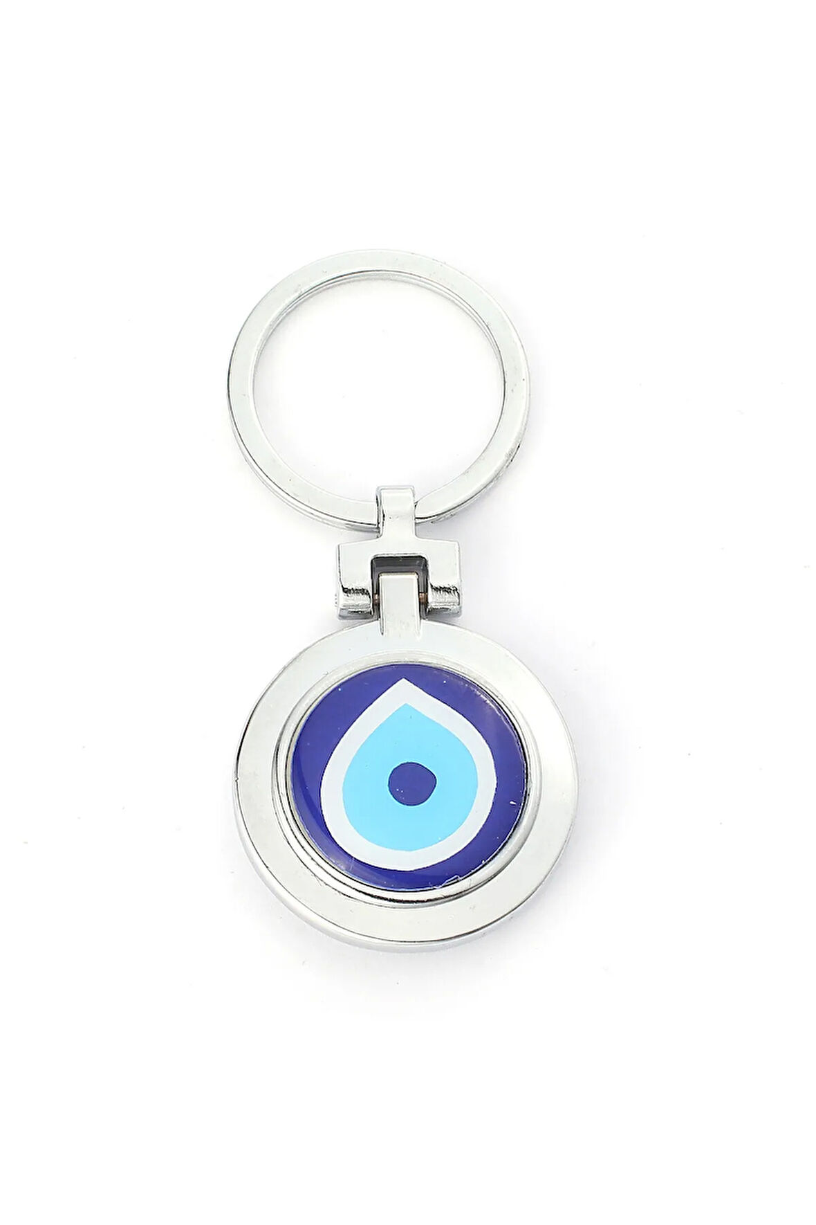 Nazar Temalı  Çelik Anahtarlık ''NewLifePromosyon'' MDL39