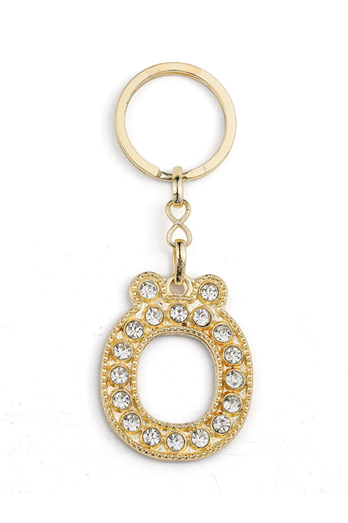 HARF TAŞLI ŞIK ANAHTARLIK GOLD Ö HARFİ