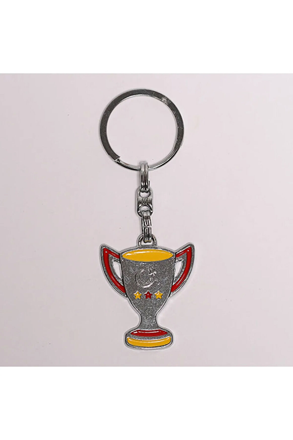 Kupa Figürlü Gümüş Rengi Anahtarlık