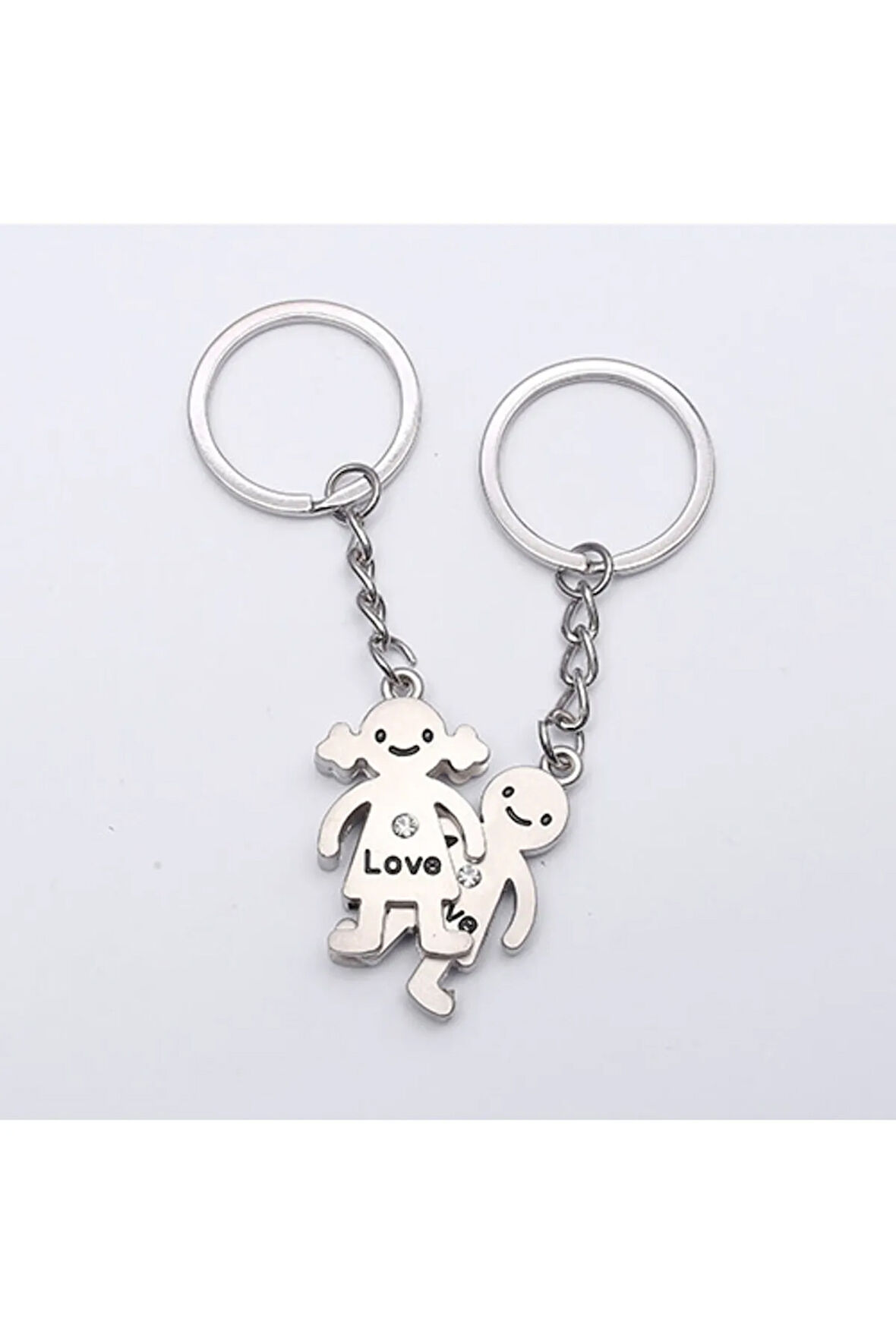 Sevgili Temalı Metal Anahtarlık