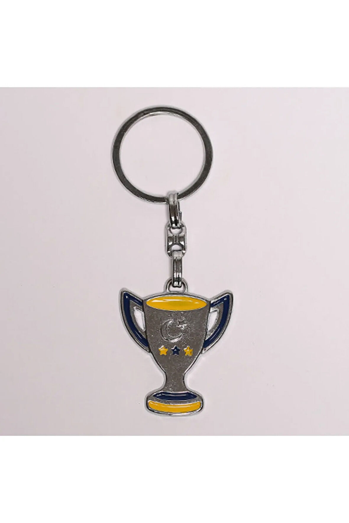Kupa Figürlü Gümüş Rengi Anahtarlık