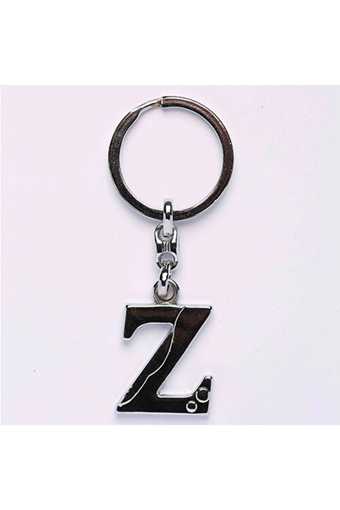 Metalik Krom Harf Anahtarlık