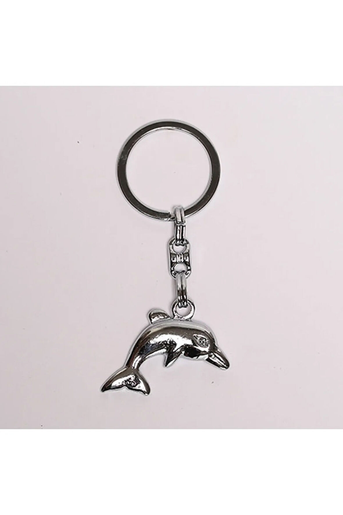 Yunus Figürlü Gümüş Rengi Metal Anahtarlık