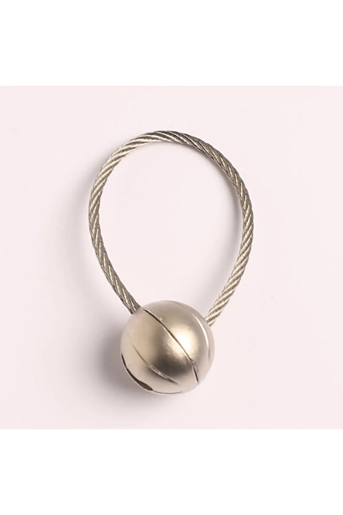 Halat Desenli Tasarım Çelik Anahtarlık