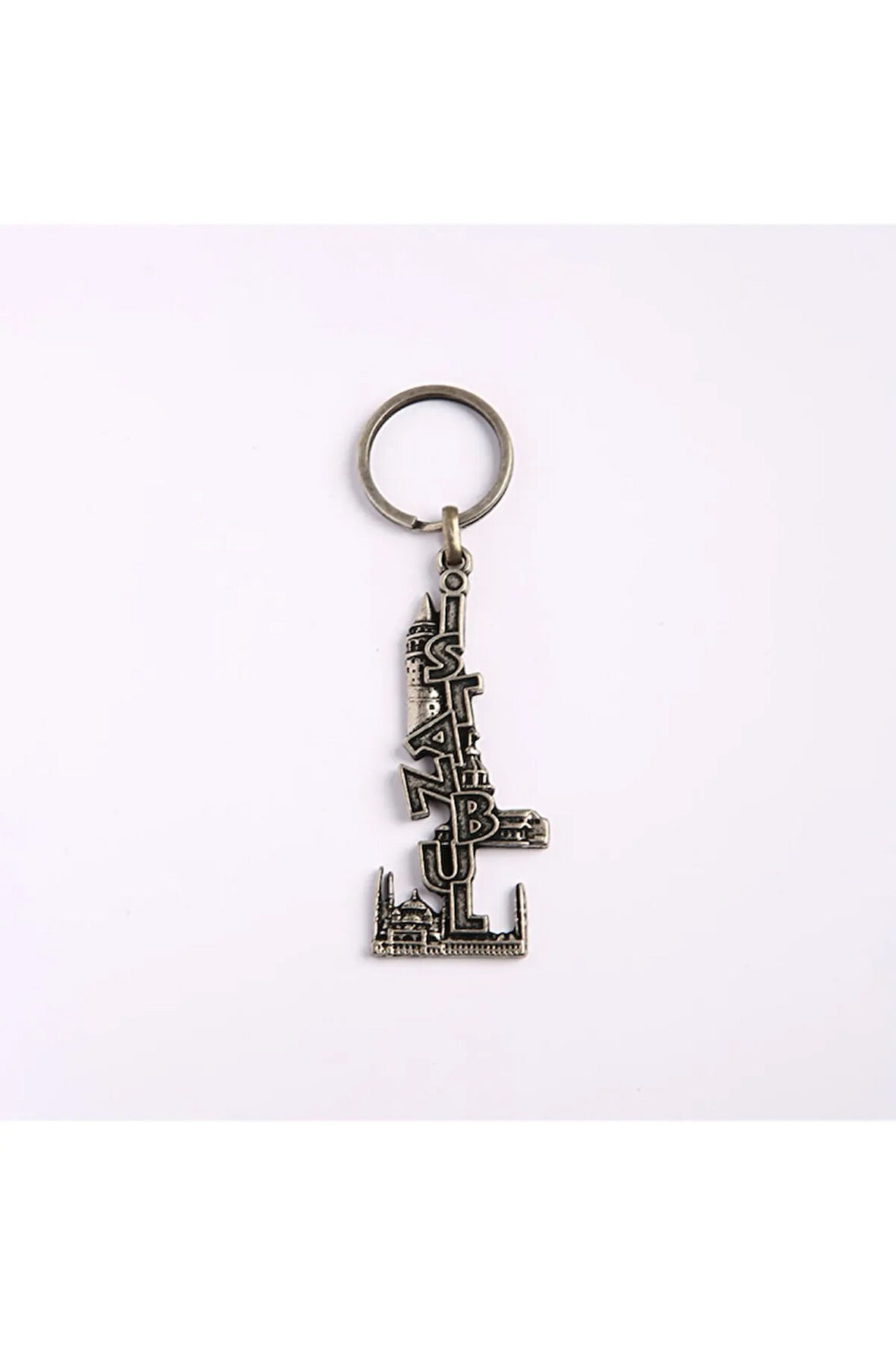 Istanbul Yazılı Temalı Eskitme Anahtarlık